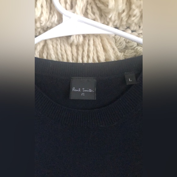 Paul Smith PS Mens Merino Wool Crewneck Pullover Sweater Stars Print Large - Picture 2 of 4